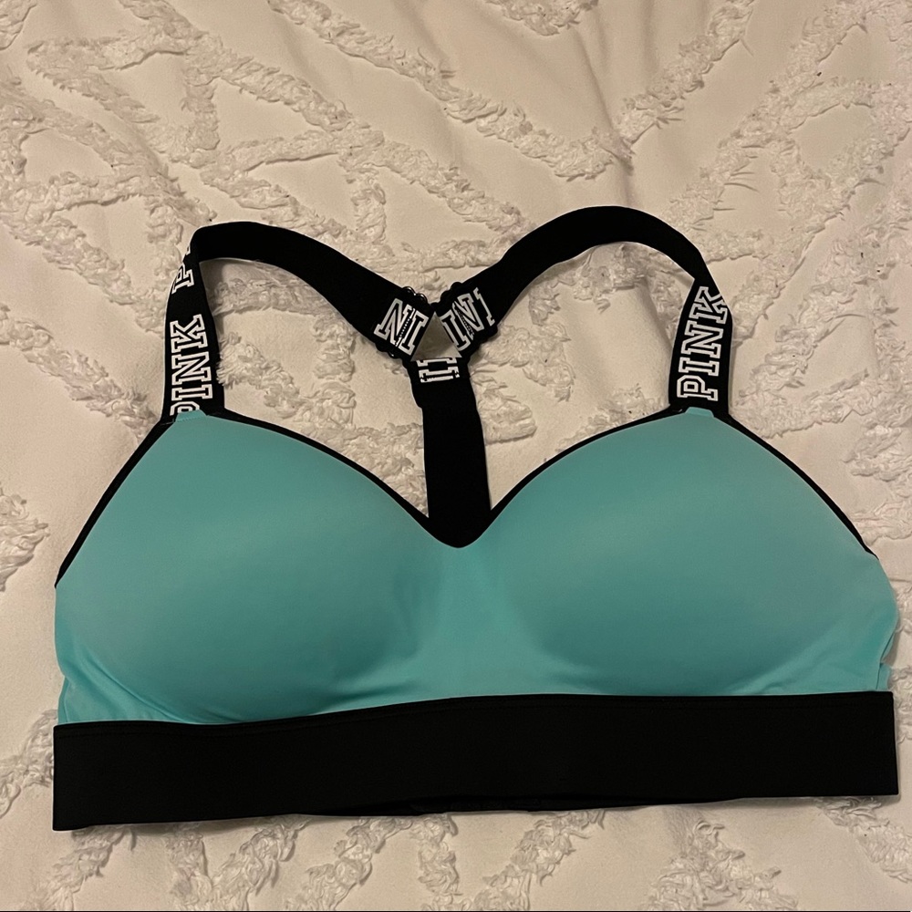 PINK Ultimate padded racer back sports bra